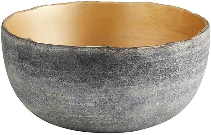 Picture of 47th & Main DMR183 Gray with Gold Glass Bowl&#44; Small