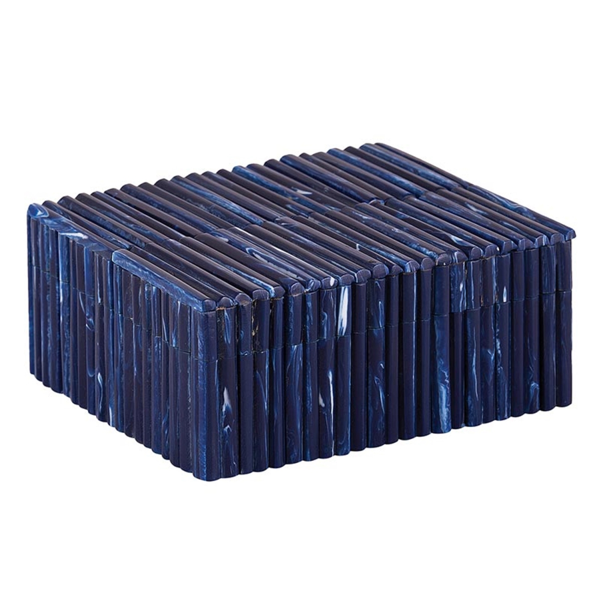 Picture of 47th & Main DMR175 5 x 2 x 4 in. Blue Stripe Keepsake Box