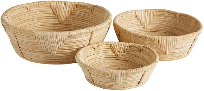 Picture of 47th & Main DMR202 Rattan Fali Design Bowl - Set of 3