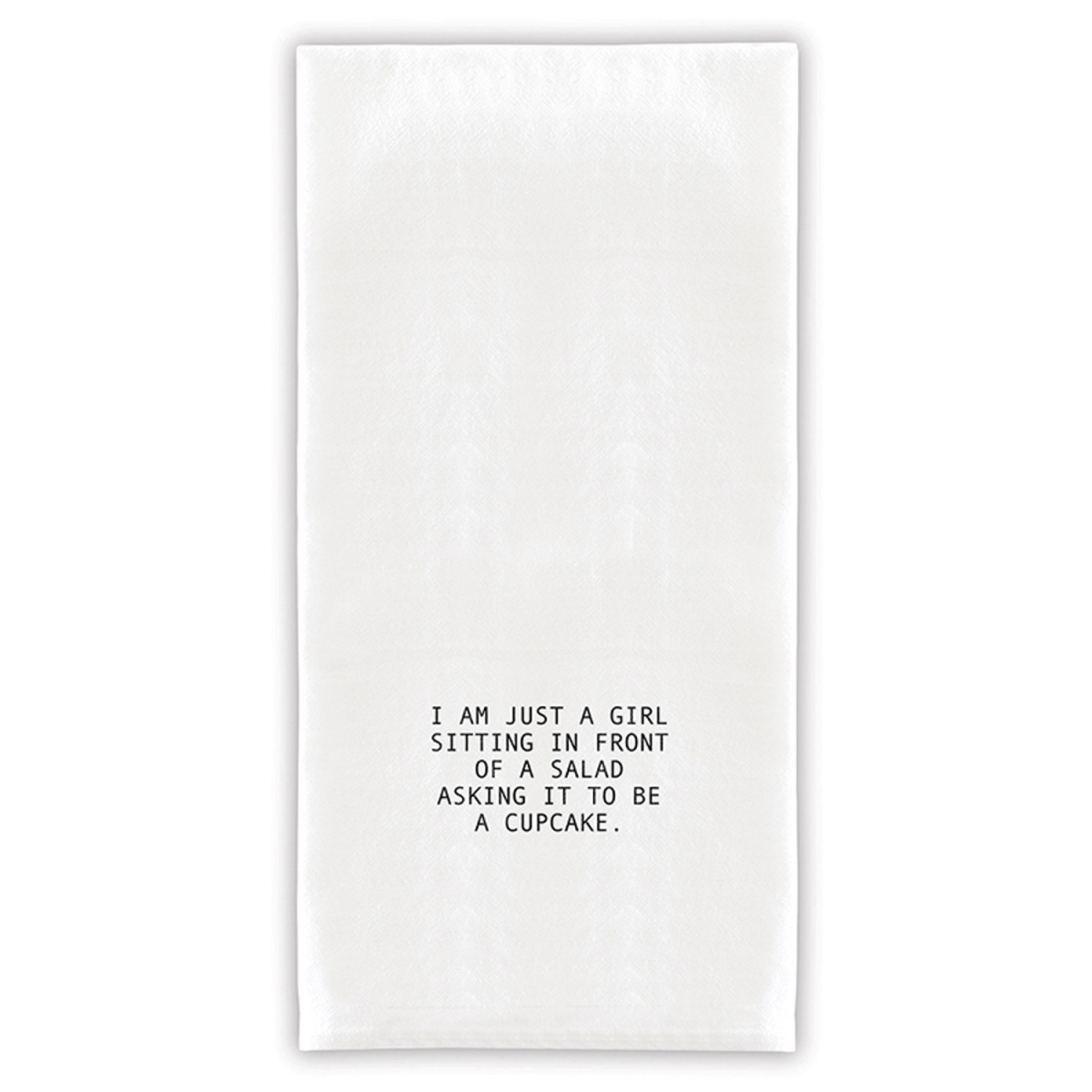 Picture of Santa Barbara Design Studio G2650 30 x 30 in. Face to Face Thirsty Boy Towels, Im Just A Girl Sitting in Front of A Cupcake