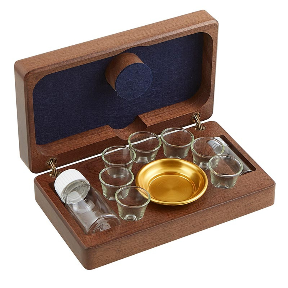 Sudbury G5568 Wood Communion Set with 7 Cup
