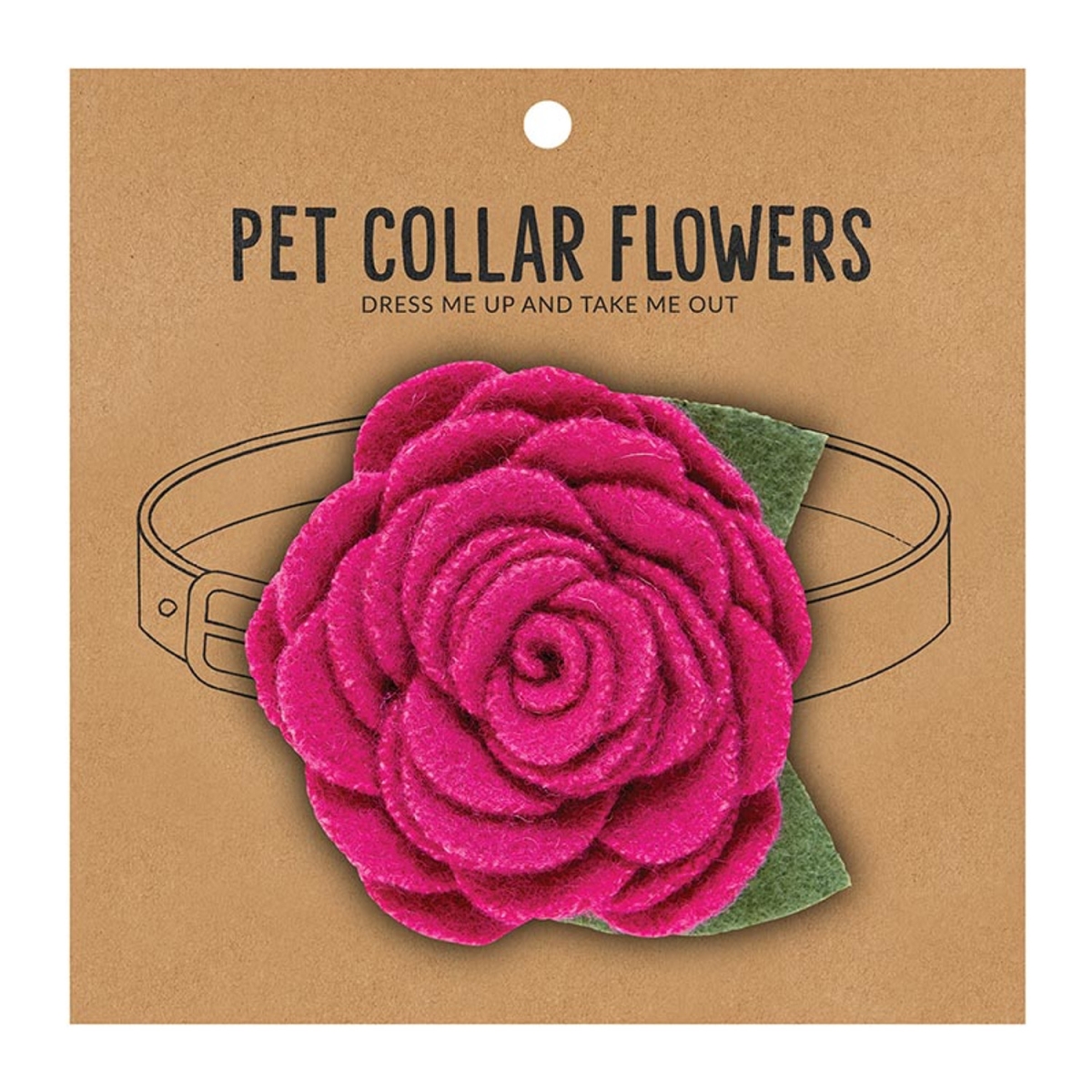 Picture of Santa Barbara Design Studio G5577 Medium Pet Collar Flower&#44; Magenta