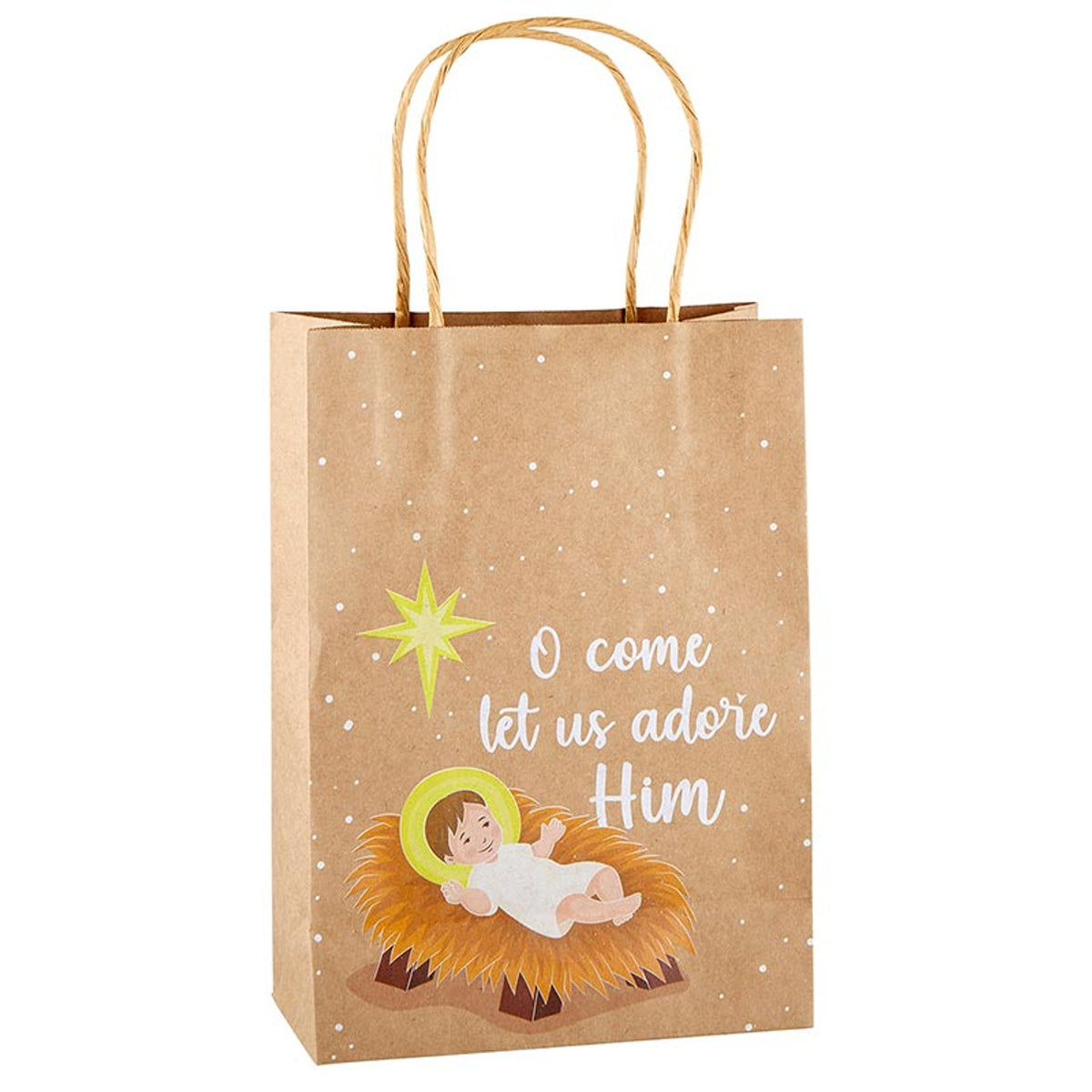 Picture of Christian Brands BK-12303 Nativity Kraft Bag - 4 Piece