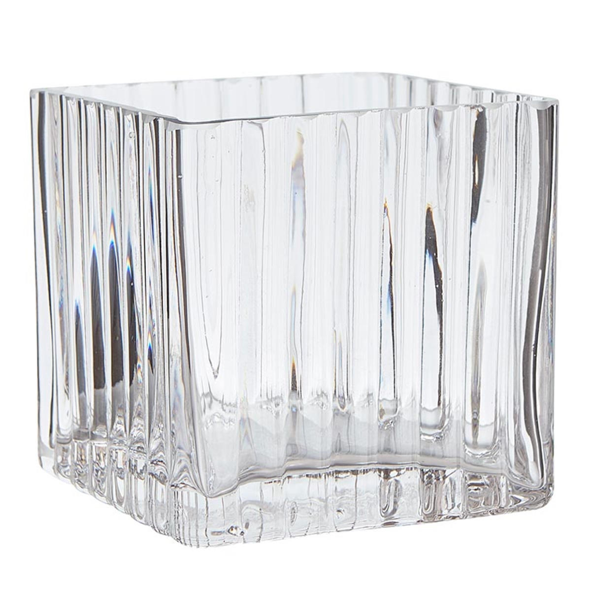 Picture of 47th & Main BMR737 3 x 3 in. Square Clear Glass Vase&#44; Small