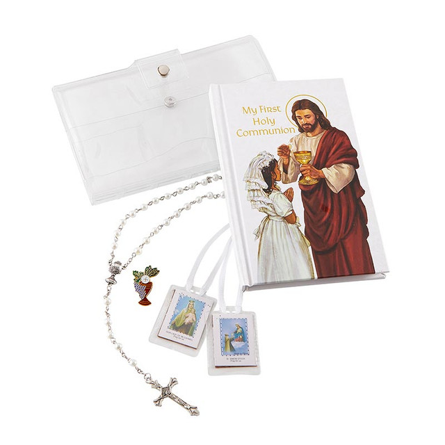 Picture of Sudbury L1925 Heart of Jesus Girl First Communion Wallet Set