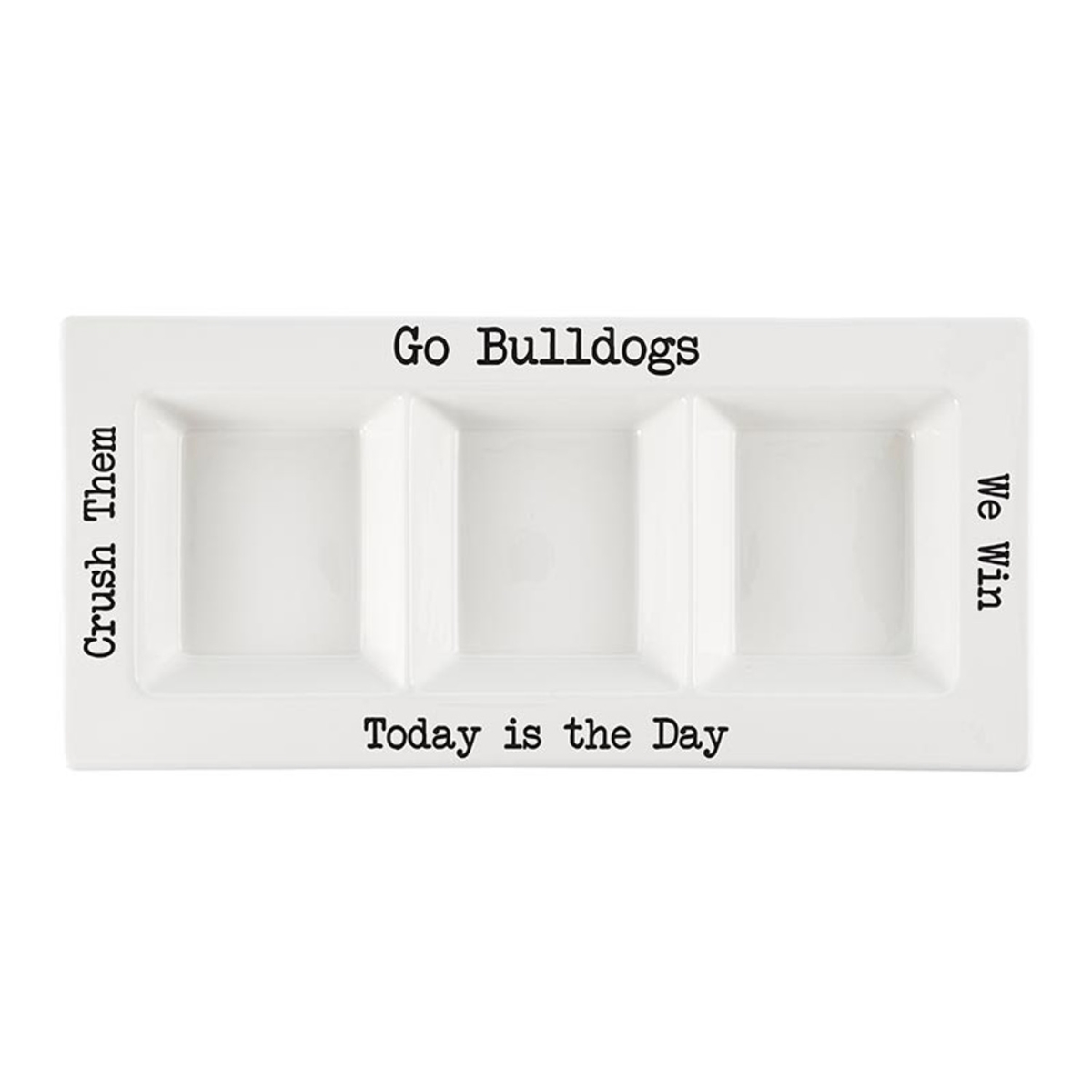 Picture of 47th & Main CMR531 14.75 x 7 x 1.5 in. Bulldogs Condiment Platters