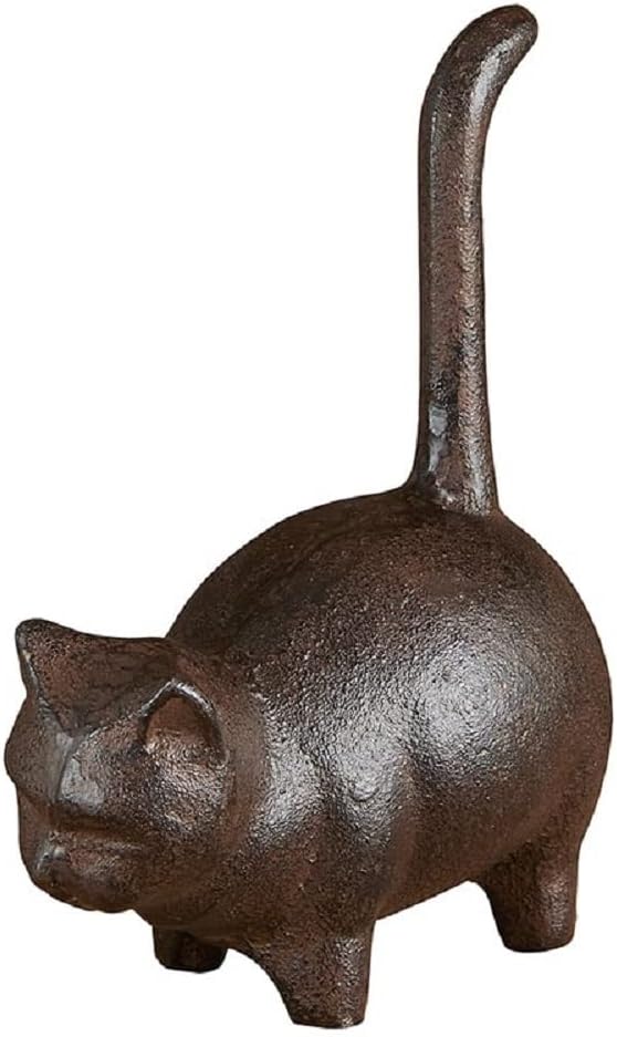 Picture of 47th & Main CMR719 Iron Round Cat Figurine