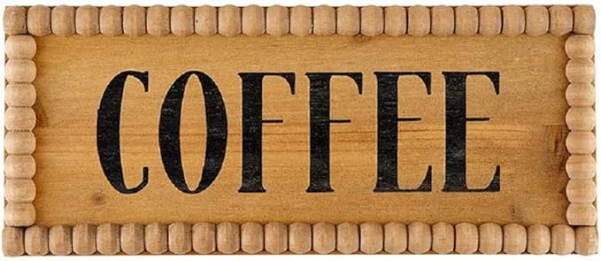Picture of 47th & Main CMR750 Coffee Beaded Wood Sign