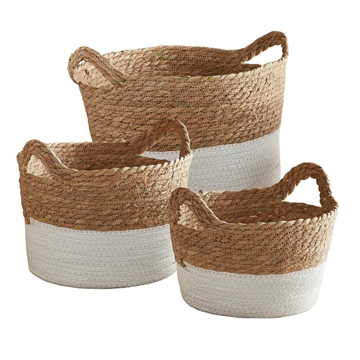 Picture of 47th & Main CMR841 Short Cream Baskets&#44; Set of 3
