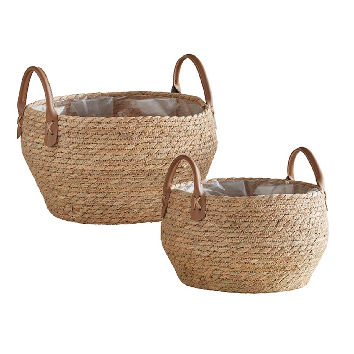 Picture of 47th & Main CMR843 Plastic Lined Baskets&#44; Set of 2