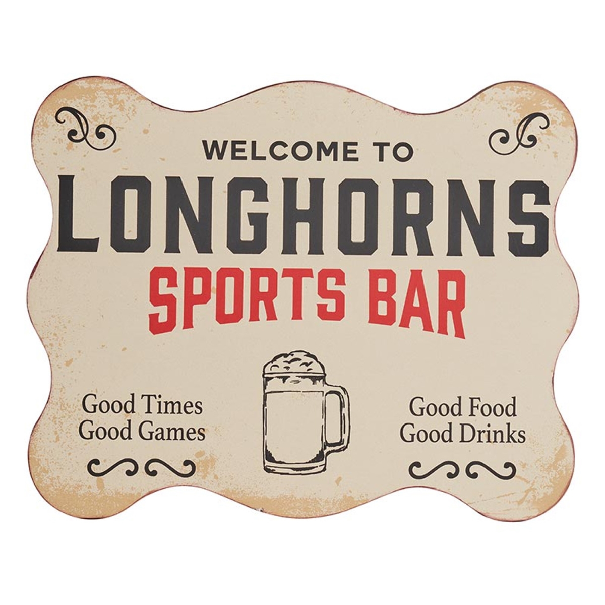 Picture of 47th & Main CMR675 8 x 10 in. Longhorn Bar Sign
