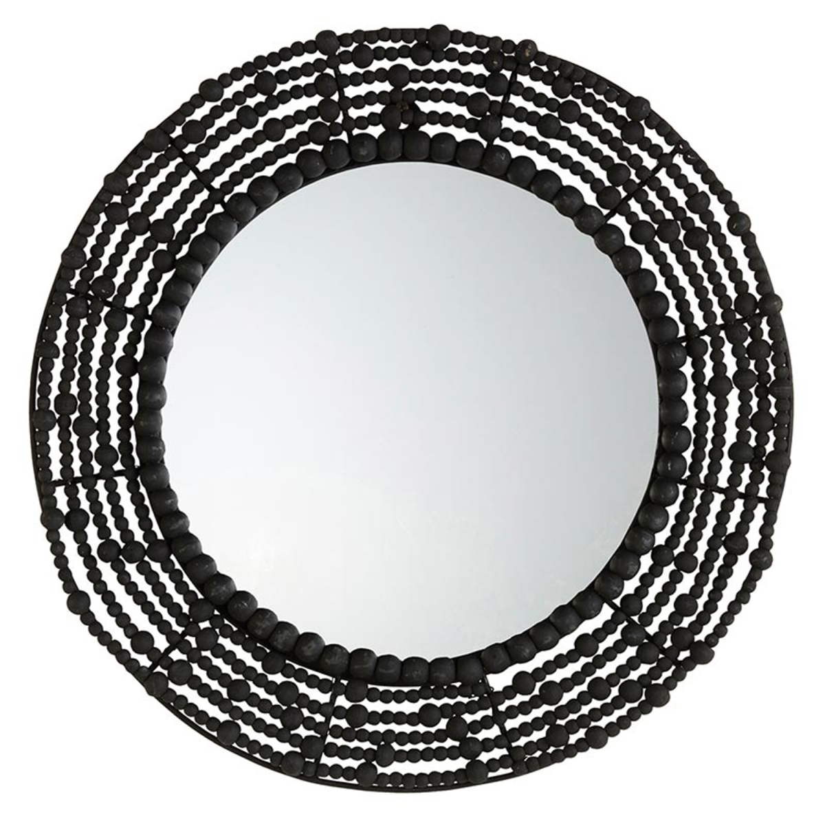 Picture of 47th & Main DMR223 20.25 x 1 in. Black Wood Beaded Mirror