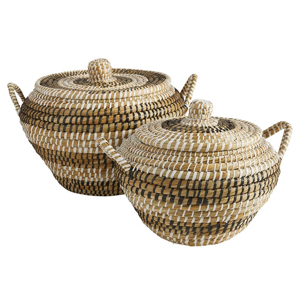 Picture of 47th & Main DMR204 Round Seagrass Motika Basket&#44; Set of 2