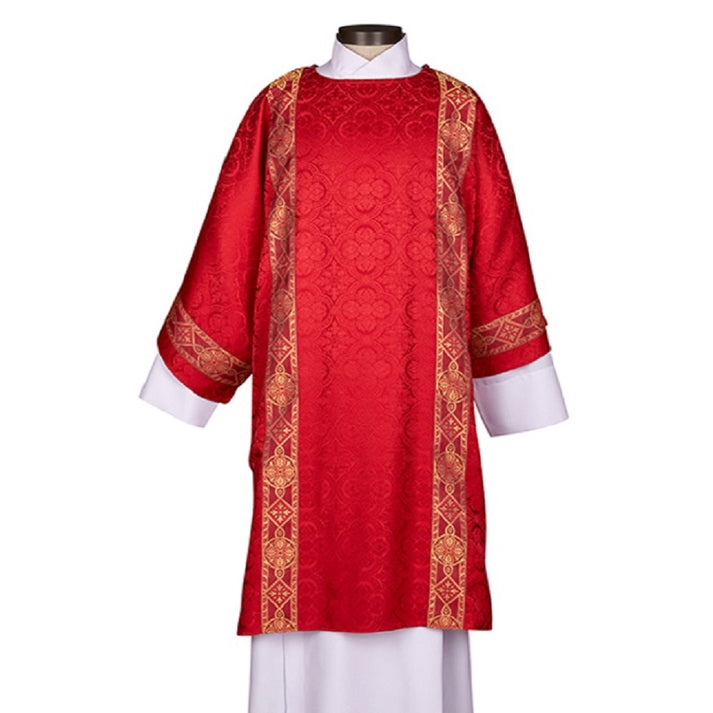 B3386RED Avignon Collection Dalmatic with Inner Stole, Red