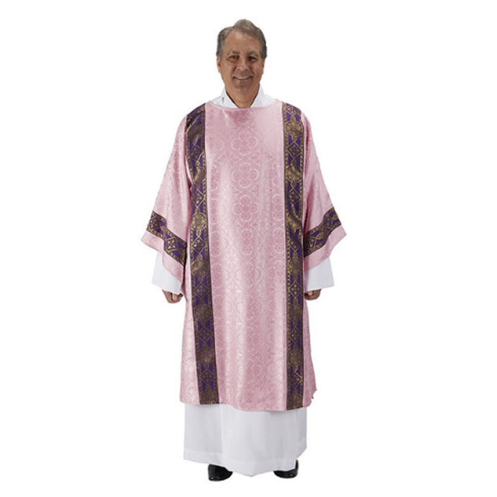B3386RSE Avignon Collection Dalmatic with Inner Stole, Rose