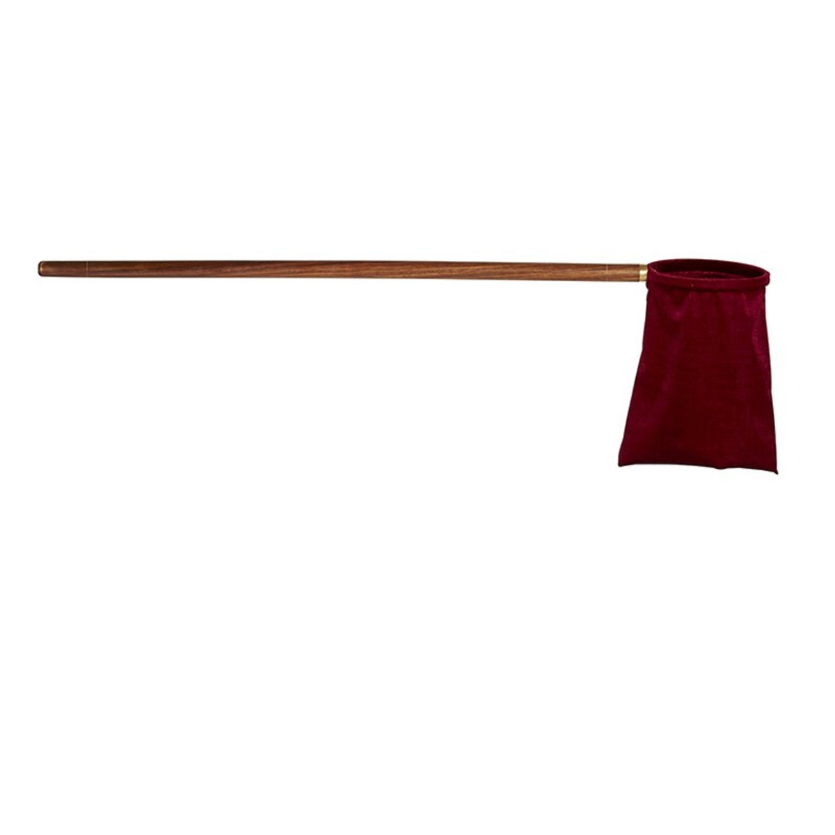 Picture of Sudbury F4302 10 x 11.25 in. Offering Bag with 30 in. Long Wooden Handle