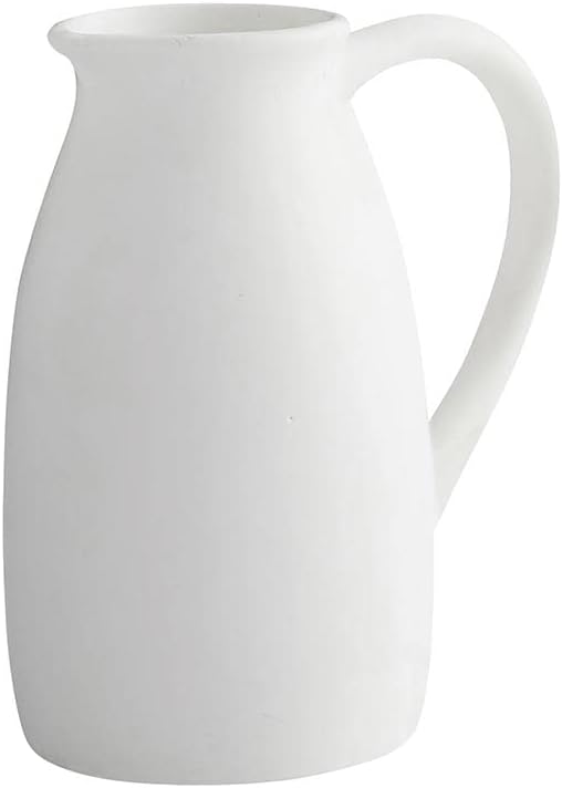 Picture of 47th & Main DMR205 White Ceramic Pitcher&#44; Large