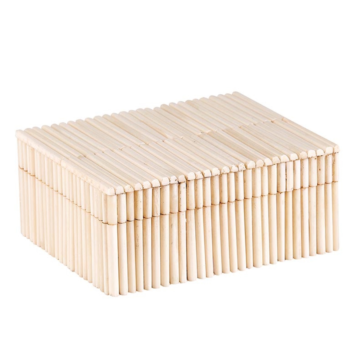 Picture of 47th & Main DMR174 5 x 2 x 4 in. White Stripe Keepsake Box