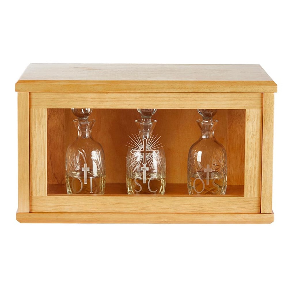 N1927 Holy Cross Ambry Display Cabinet, Oak