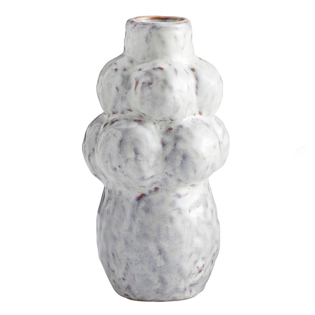 Picture of 47th & Main DMR570 4.75 x 9 in. White Bubble Ceramic Vase&#44; Small