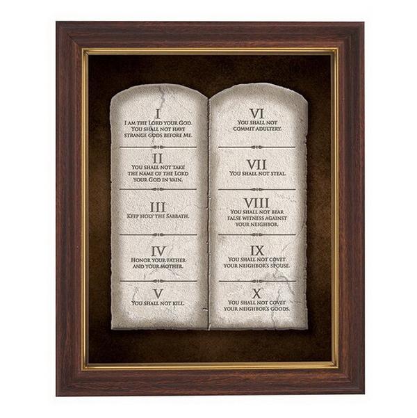 Picture of Christian Brands 81-221 The Ten Commandments Framed Print