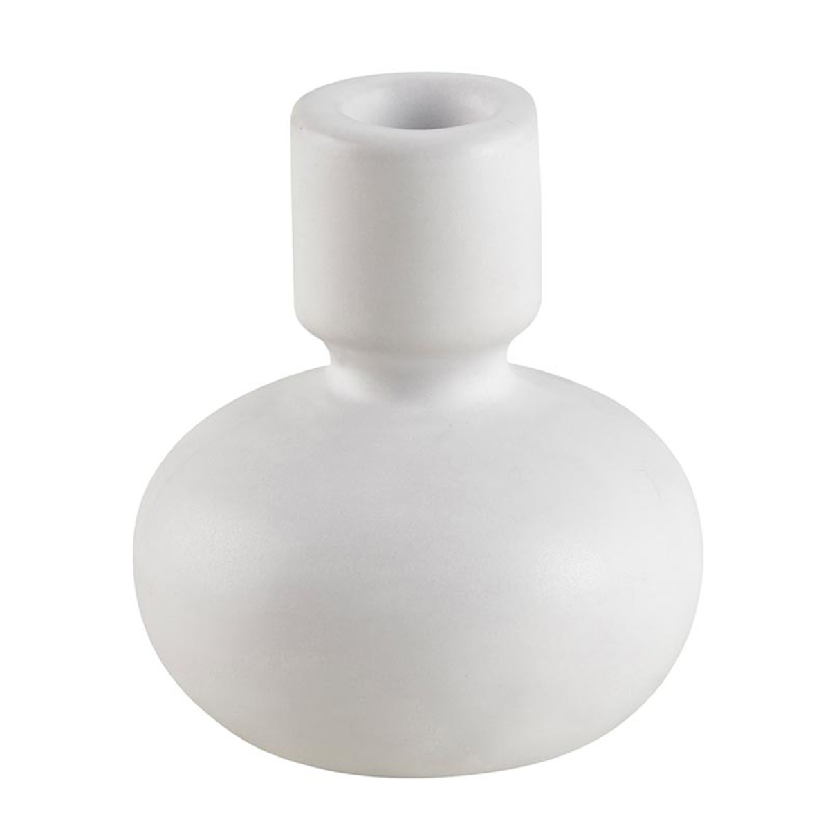 Picture of 47th & Main DMR627 3.5 x 4 in. White Round Taper Candleholder&#44; Large