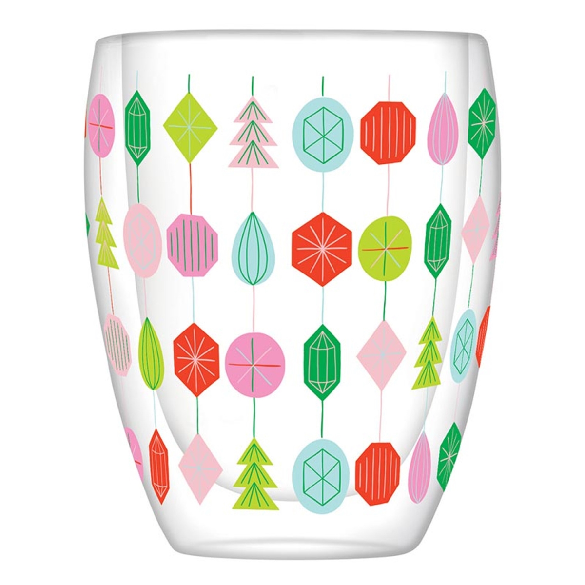 10-04859-701 10 oz Double-Wall Stemless Wine Glass - Ornaments