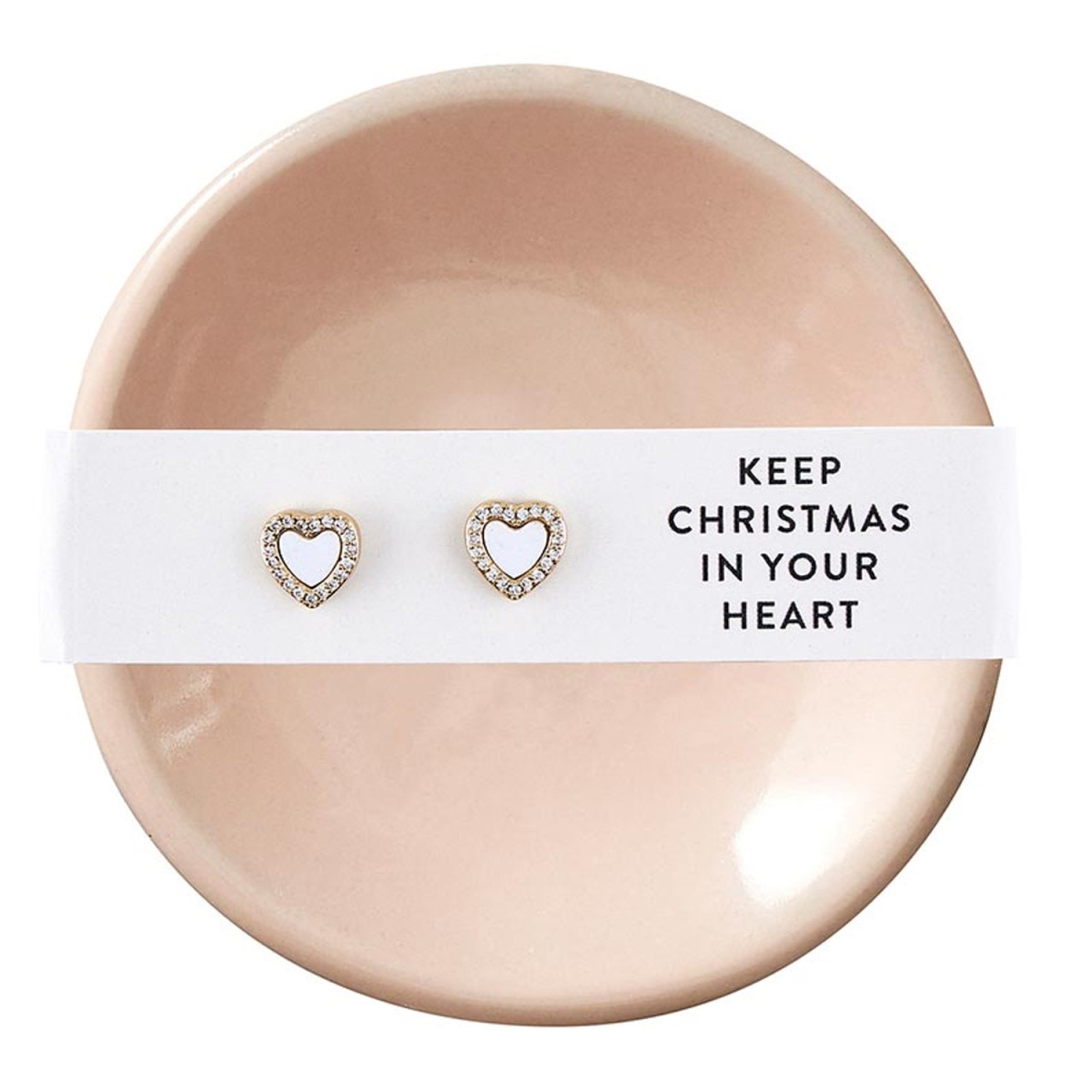 Picture of Santa Barbara Design Studio N5930 Trinket Tray Set with Stud Earring&#44; Keep Christmas in Your Heart