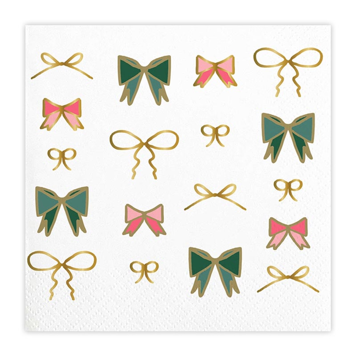 10-05580-712 Foil Napkins - Knots & Bows - 20 Count