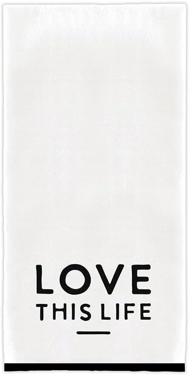 Picture of Santa Barbara Design Studio N6434 Overlock Tea Towel&#44; Love This Life