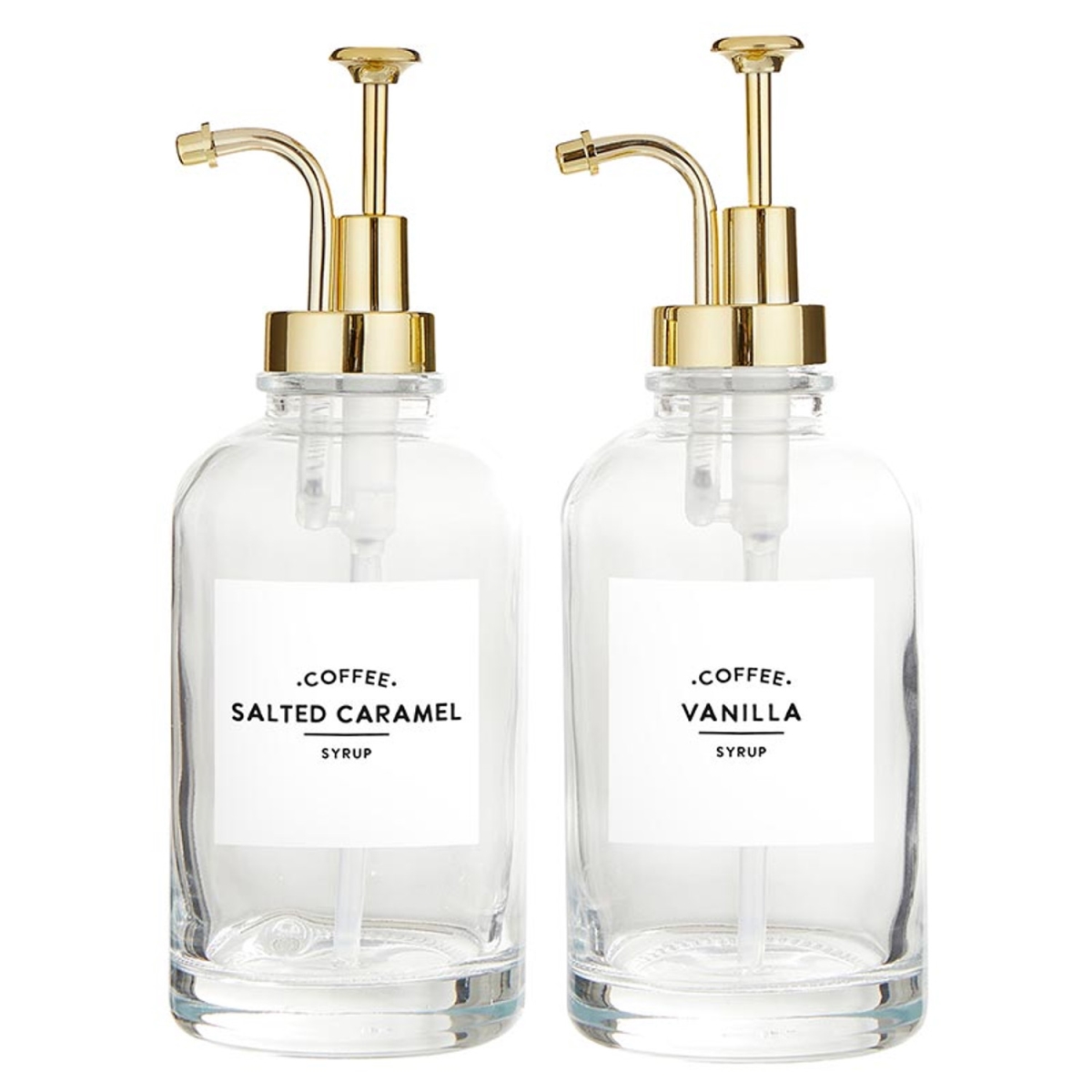 Picture of Santa Barbara Design Studio P0679 Glass Coffee Syrup Dispenser&#44; Set of 2