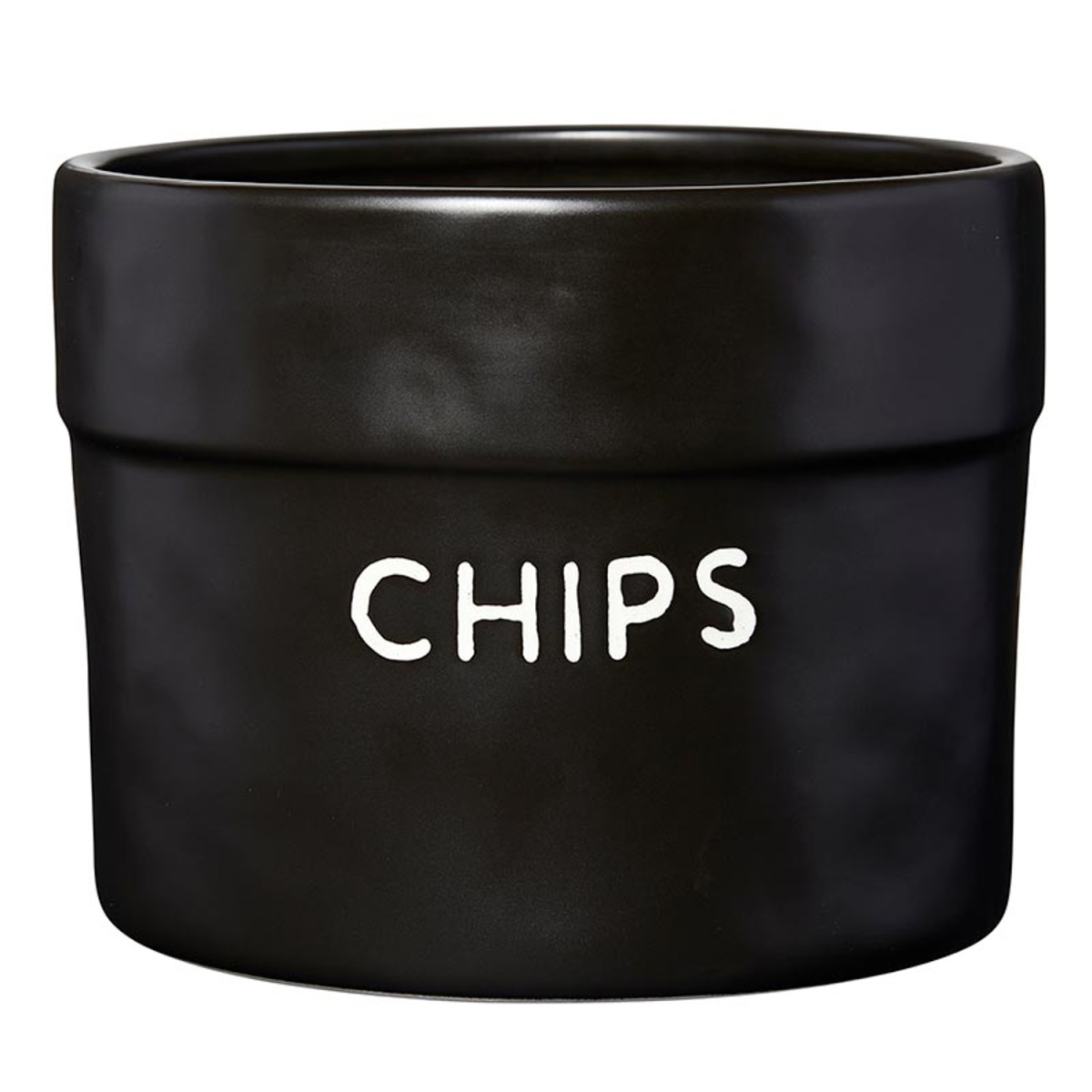 P2183 Black Large Ceramic Chips Bag
