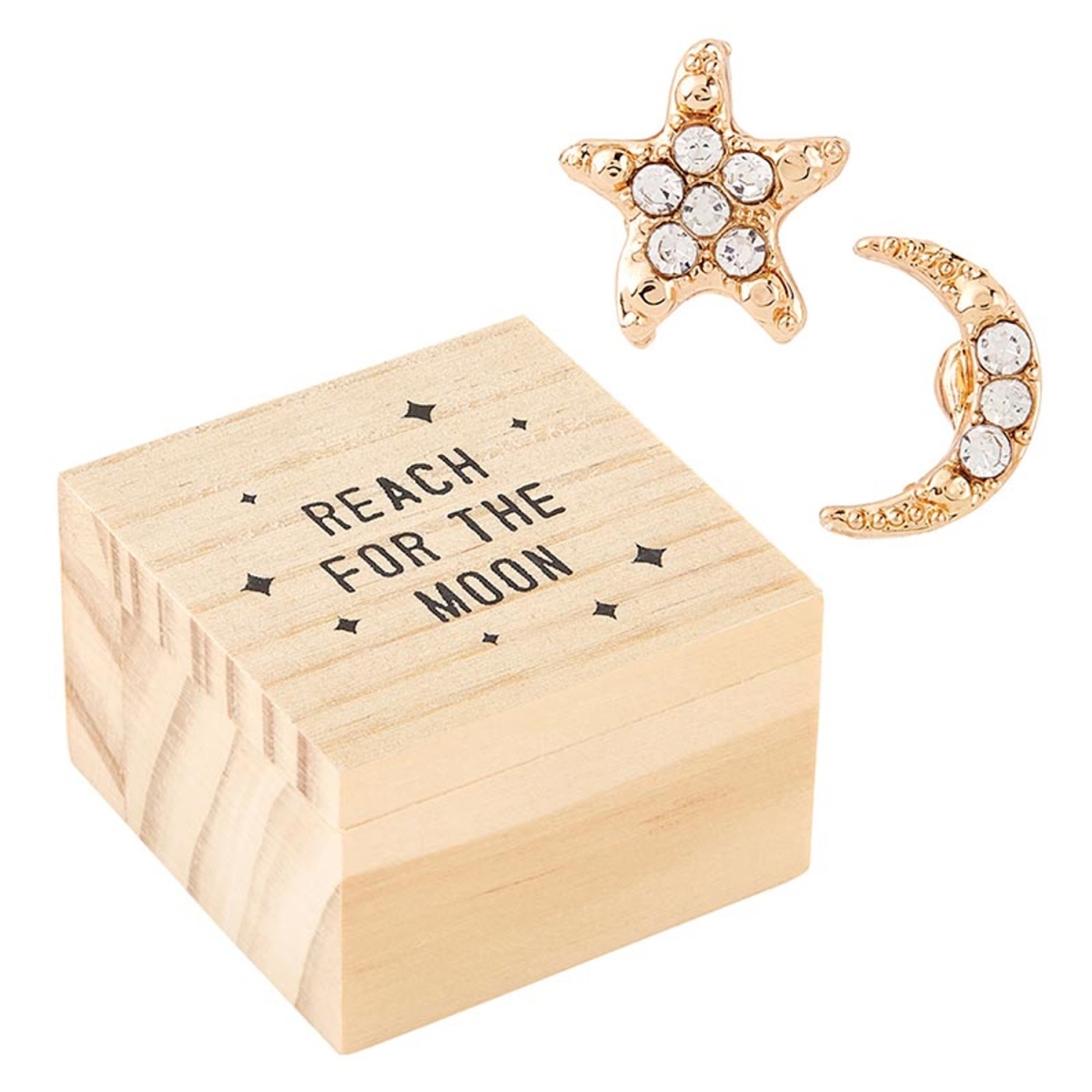 P0158 Earring Treasure Box - Reach for the Moon