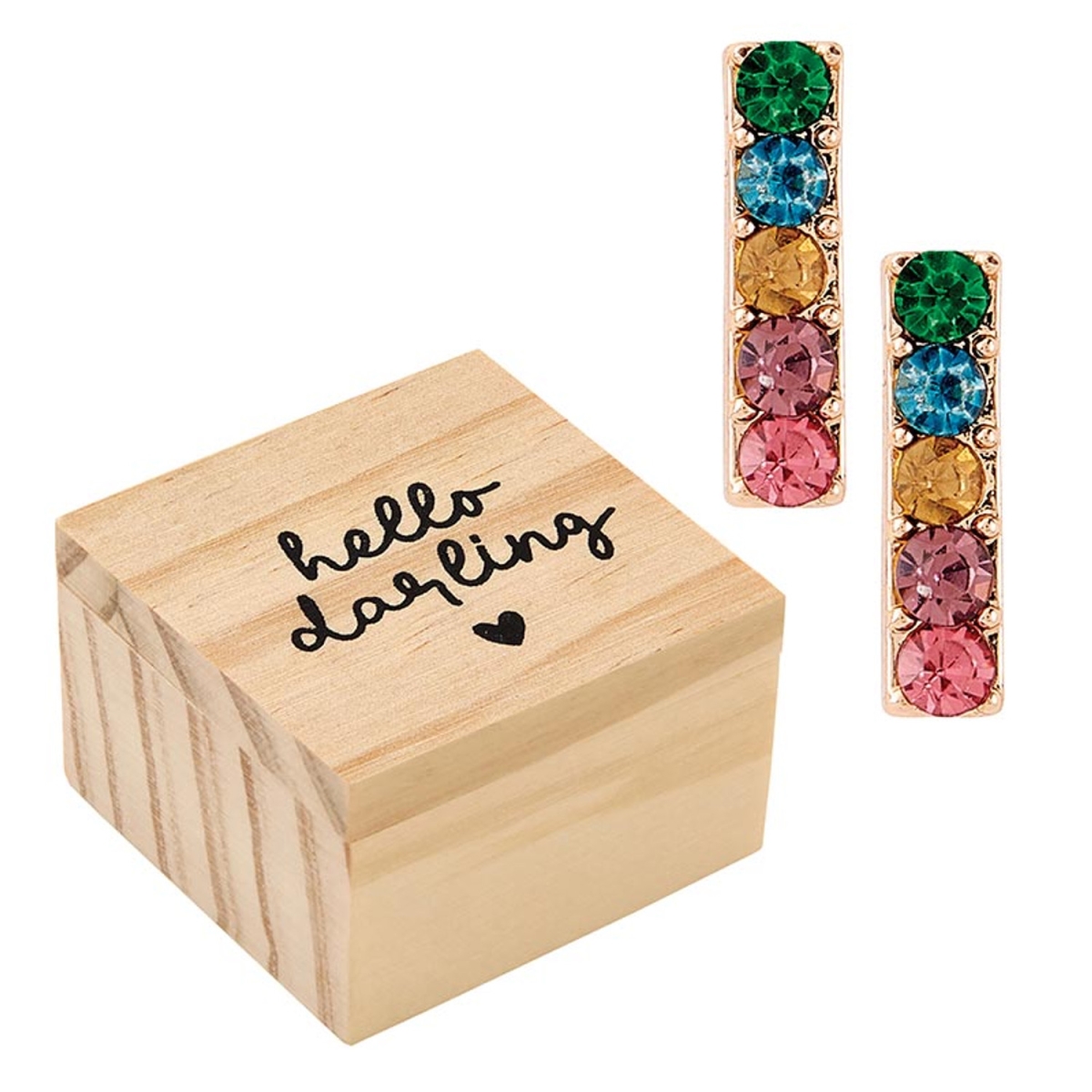 P0163 Earring Treasure Box - Hello Darling