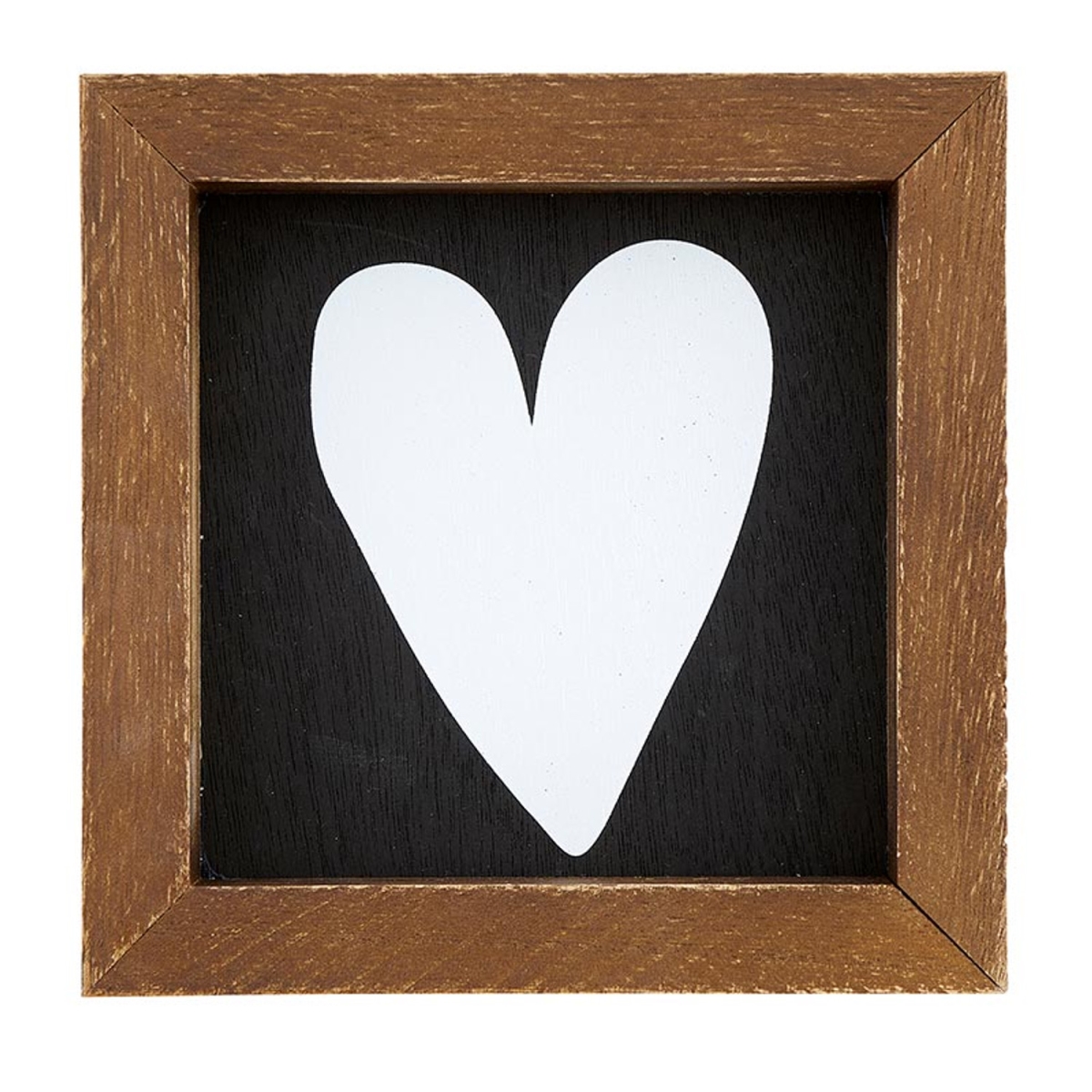 Picture of Santa Barbara Design Studio P2155 Mini Wood Sign&#44; White Heart