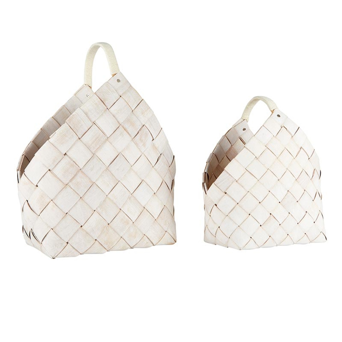 Picture of Santa Barbara Design Studio P2152 Nested Wood Fiber Baskets&#44; Warm White