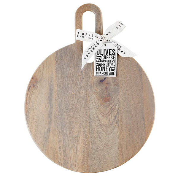 Picture of Santa Barbara Design Studio P2286 18 x 14 x 0.75 in. Medium Round Board with Cut Out Handle - Gray