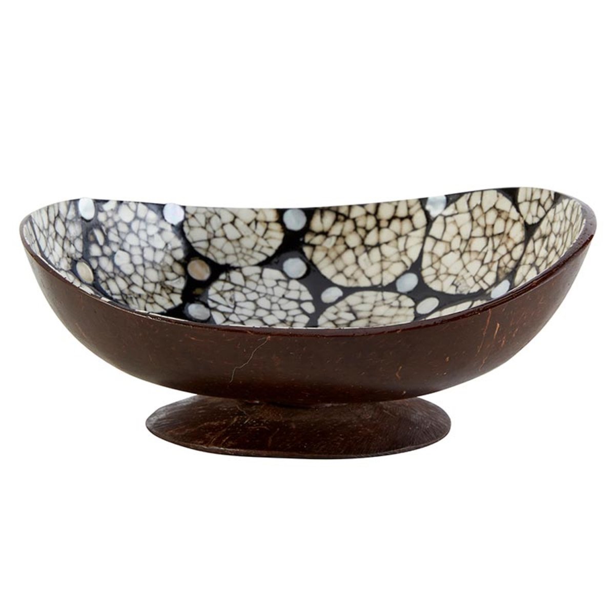 Picture of 47th & Main DMR830 5 x 4.5 x 1.5 in. Pattern Inlaid Coconut Bowl