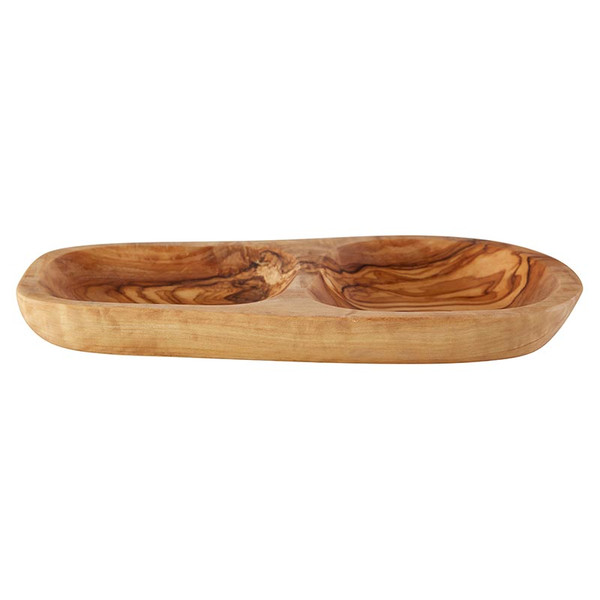 Picture of 47th & Main DMR884 9 x 4 x 1 in. Olive Wood Antipasti Tray Serving Dish&#44; Natural