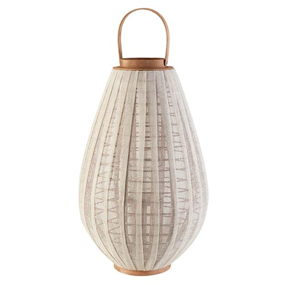 DMR894 13 in. Dia. x 24 in. White Lantern - Large