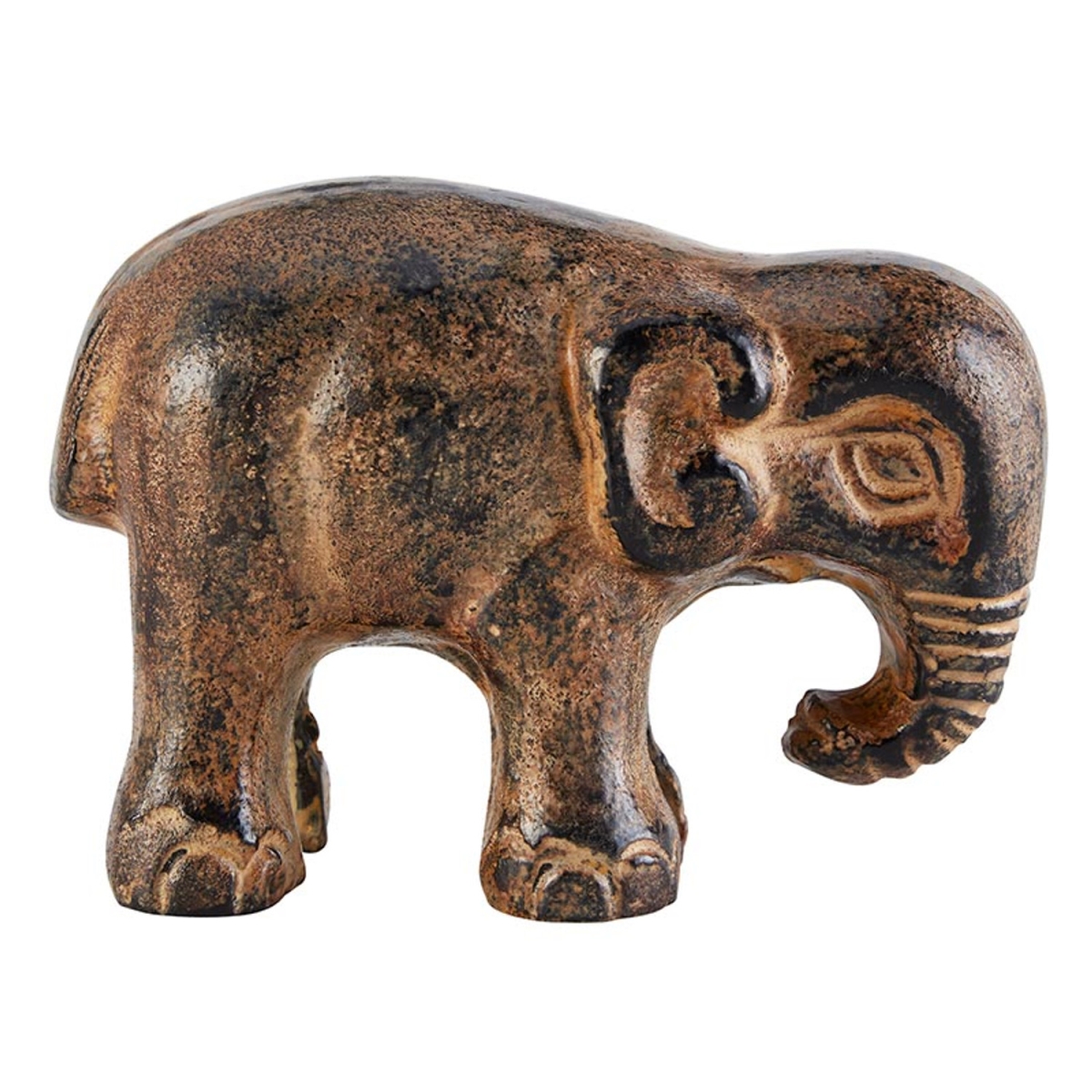 Picture of 47th & Main DMR781 4.5 x 2 x 3.75 in. Black Iron Elephant Statue