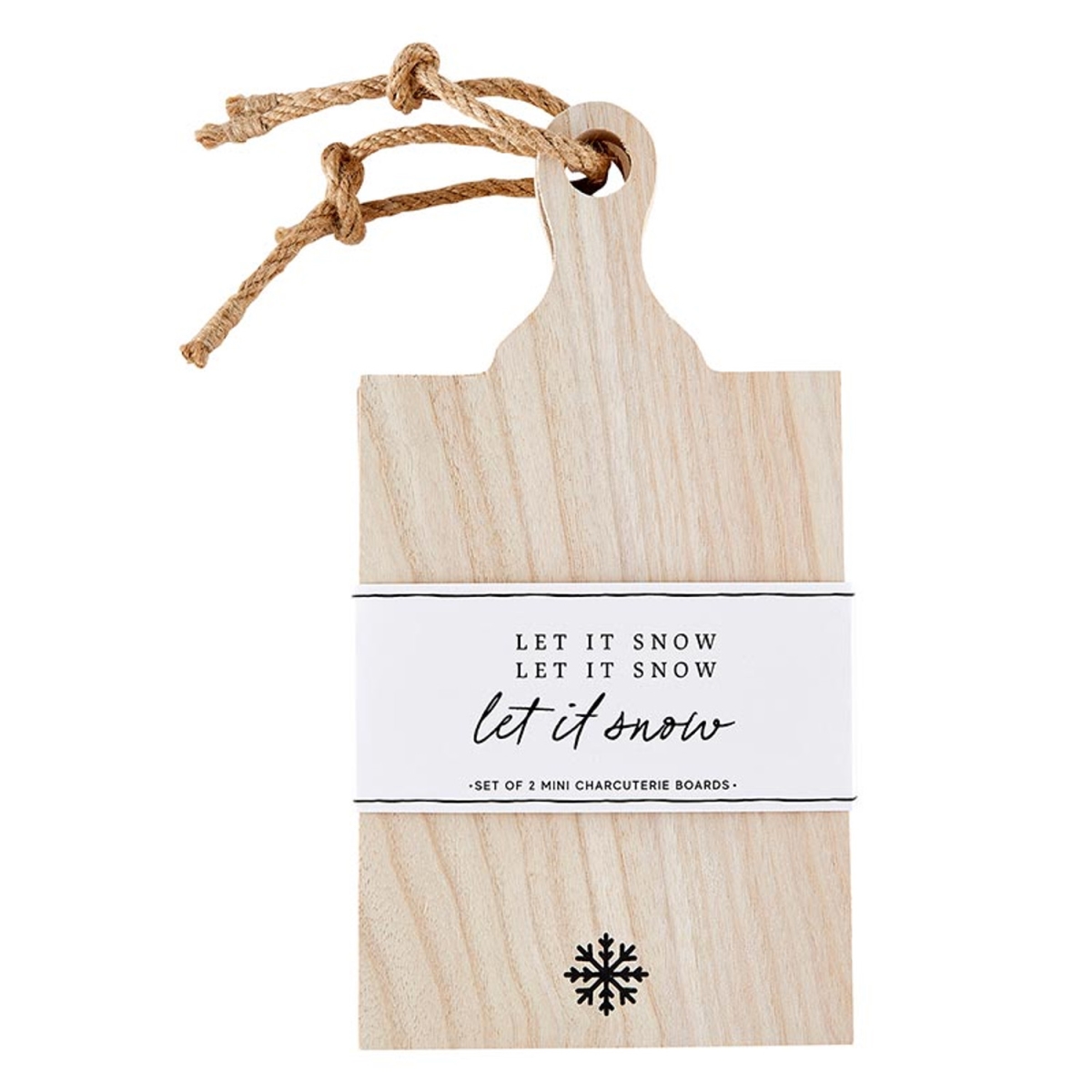 Picture of Santa Barbara Design Studio P6574 Mini Paulownia Wood Boards&#44; Snowflake - Set of 2
