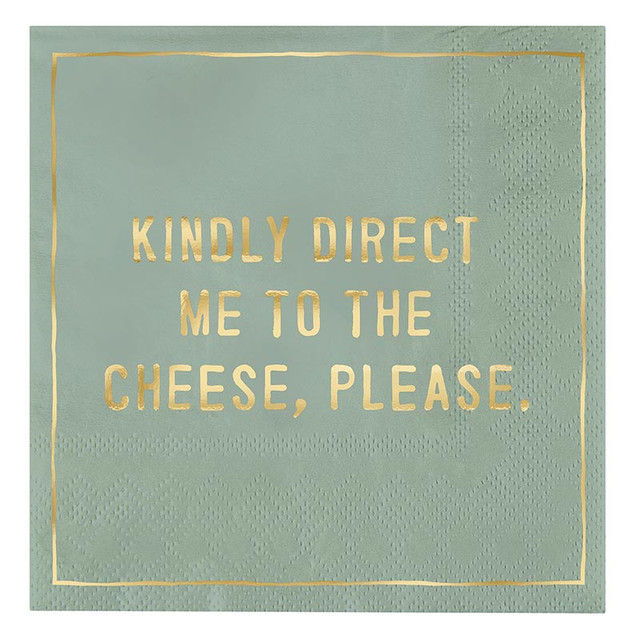 Picture of Santa Barbara Design Studio P5806 Cocktail Napkins&#44; Cheese & Green