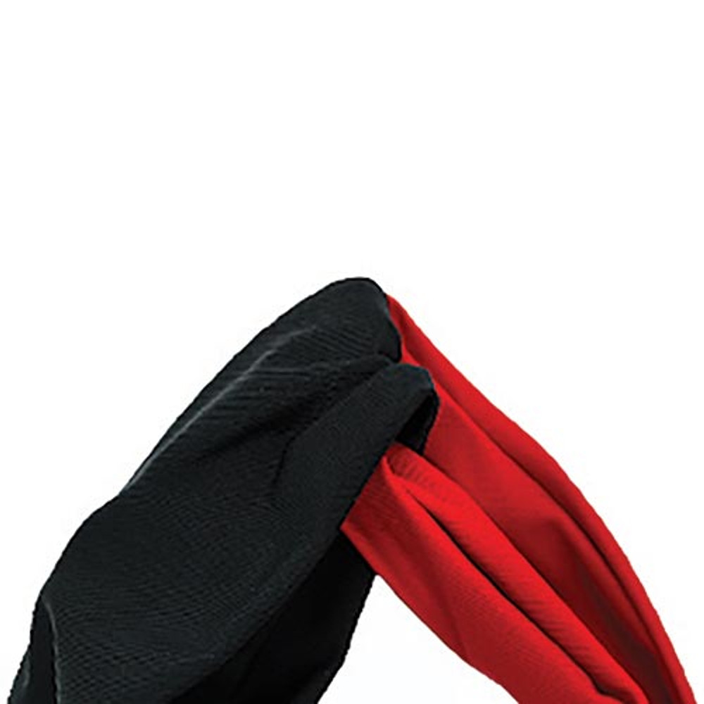 P07305 Knotted Headband, Red & Black