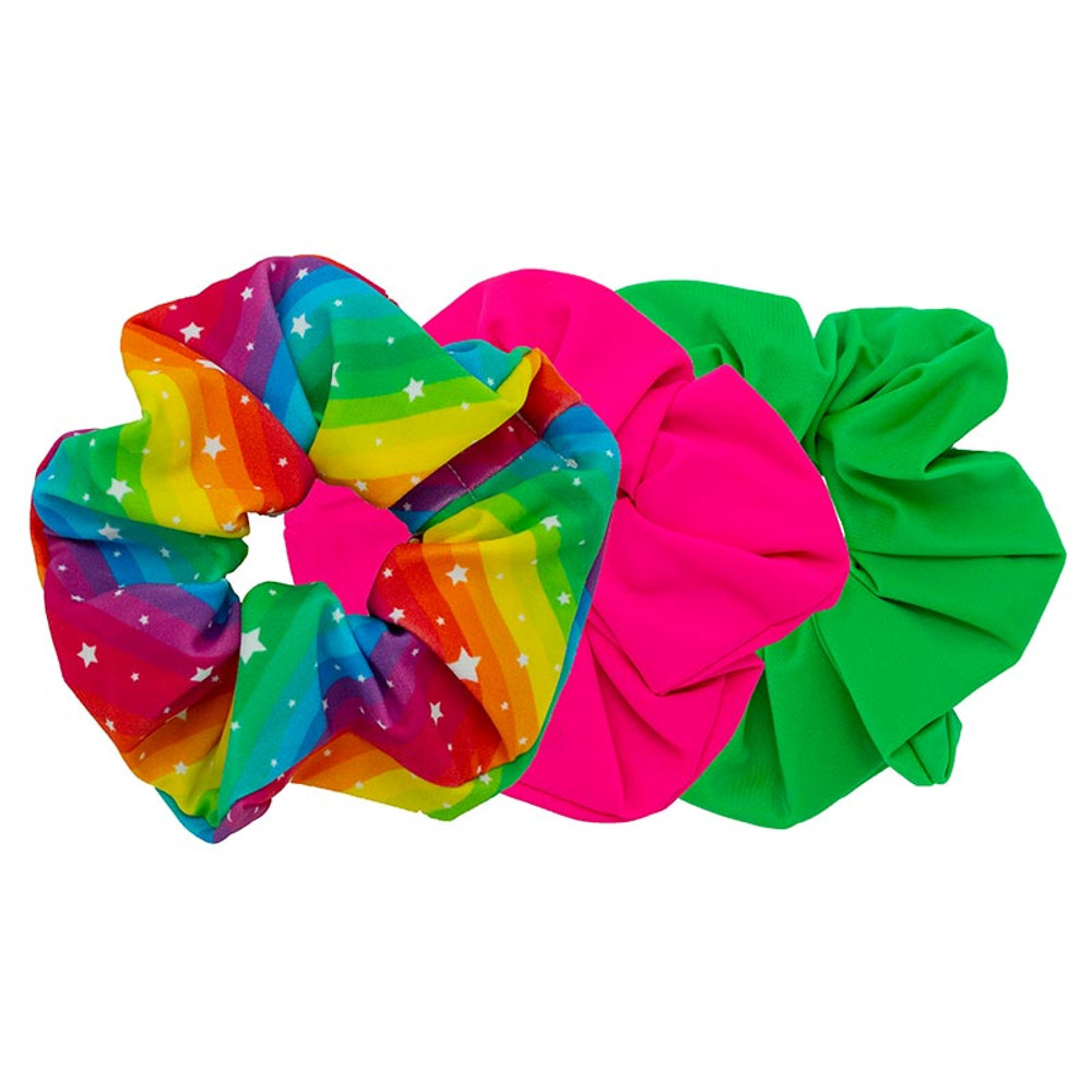 P30400 Hair Scrunchie, Rainbow Star