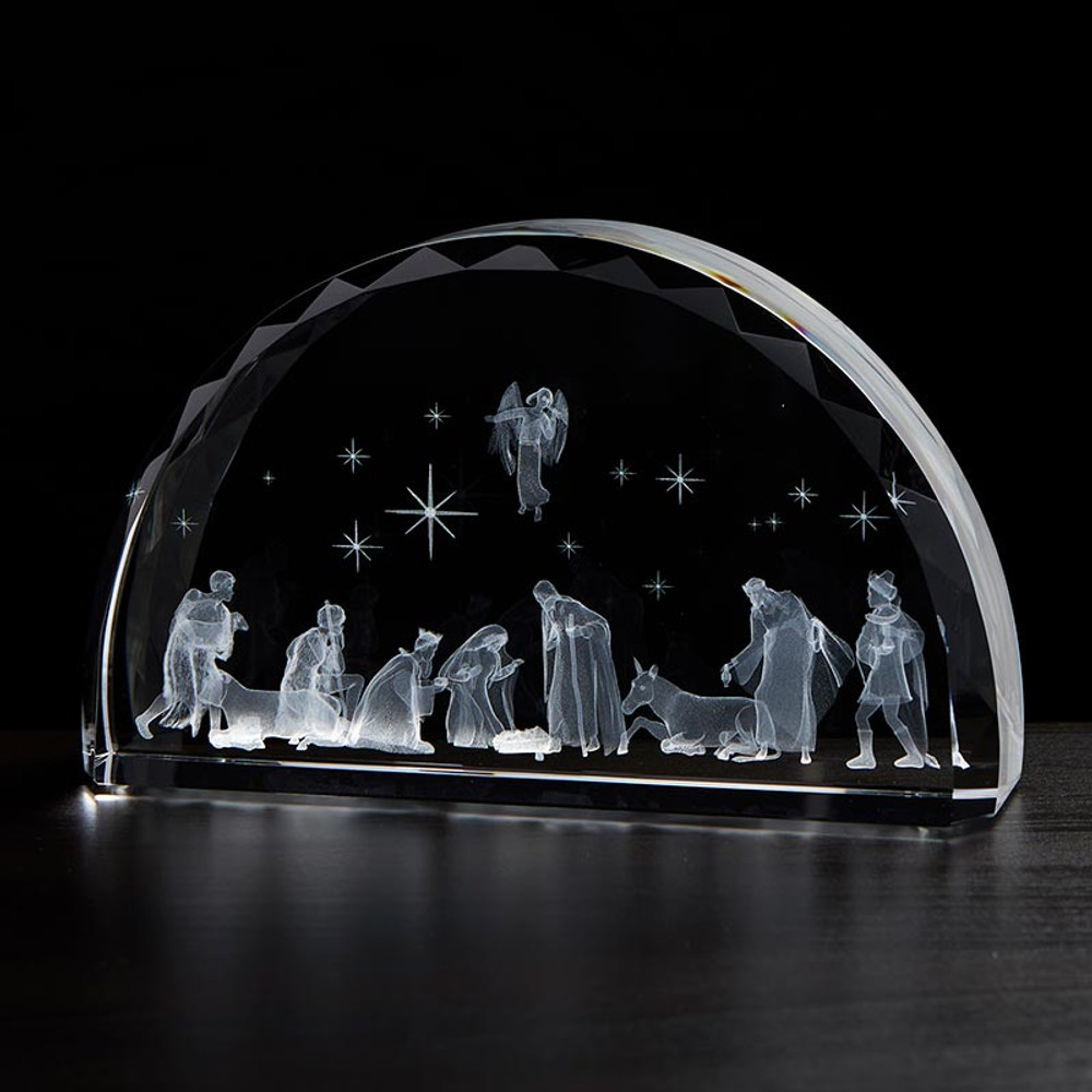 JC-4425 Nativity Scene Etched Glass