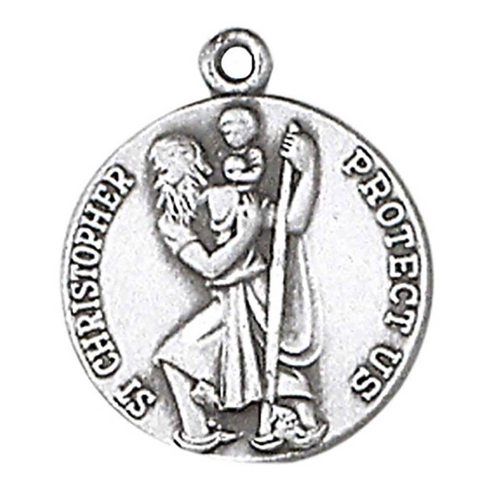 JC-92-1MFT St. Christopher Sterling Silver Medal