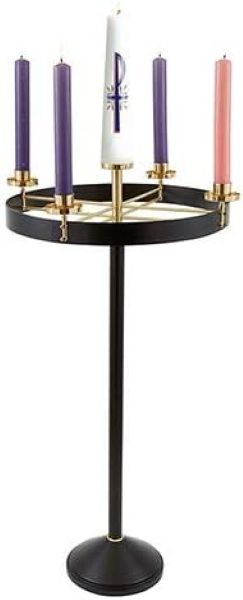 Picture of Sudbury G5380 Advent Wreath&#44; Black Steel