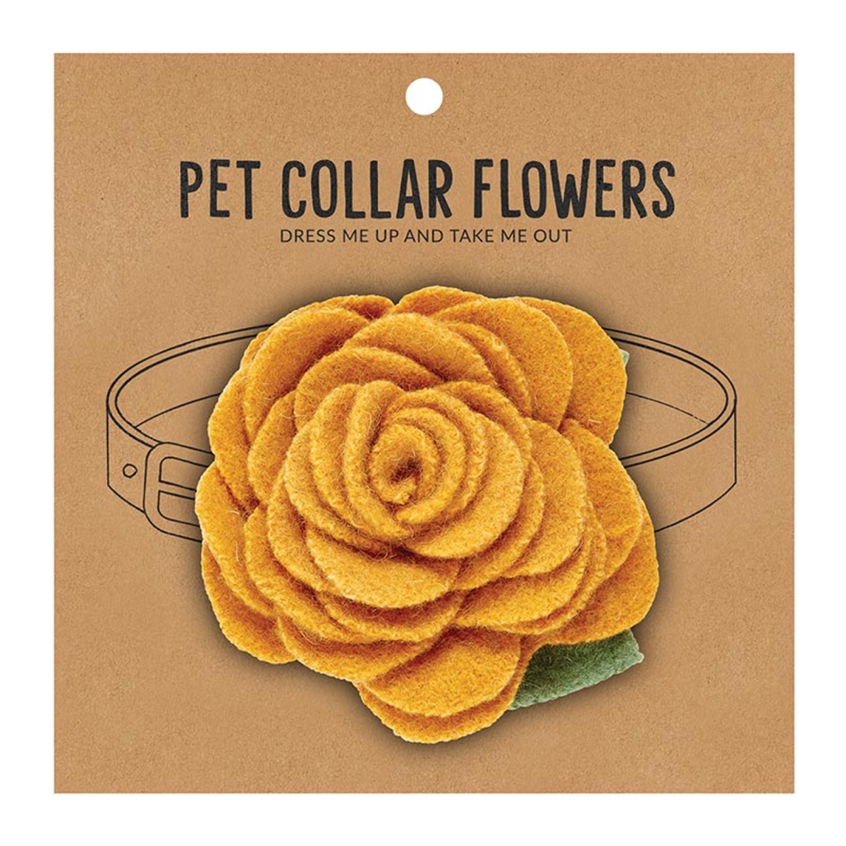 Picture of Santa Barbara Design Studio G5578 Medium Pet Collar Flower&#44; Marigold
