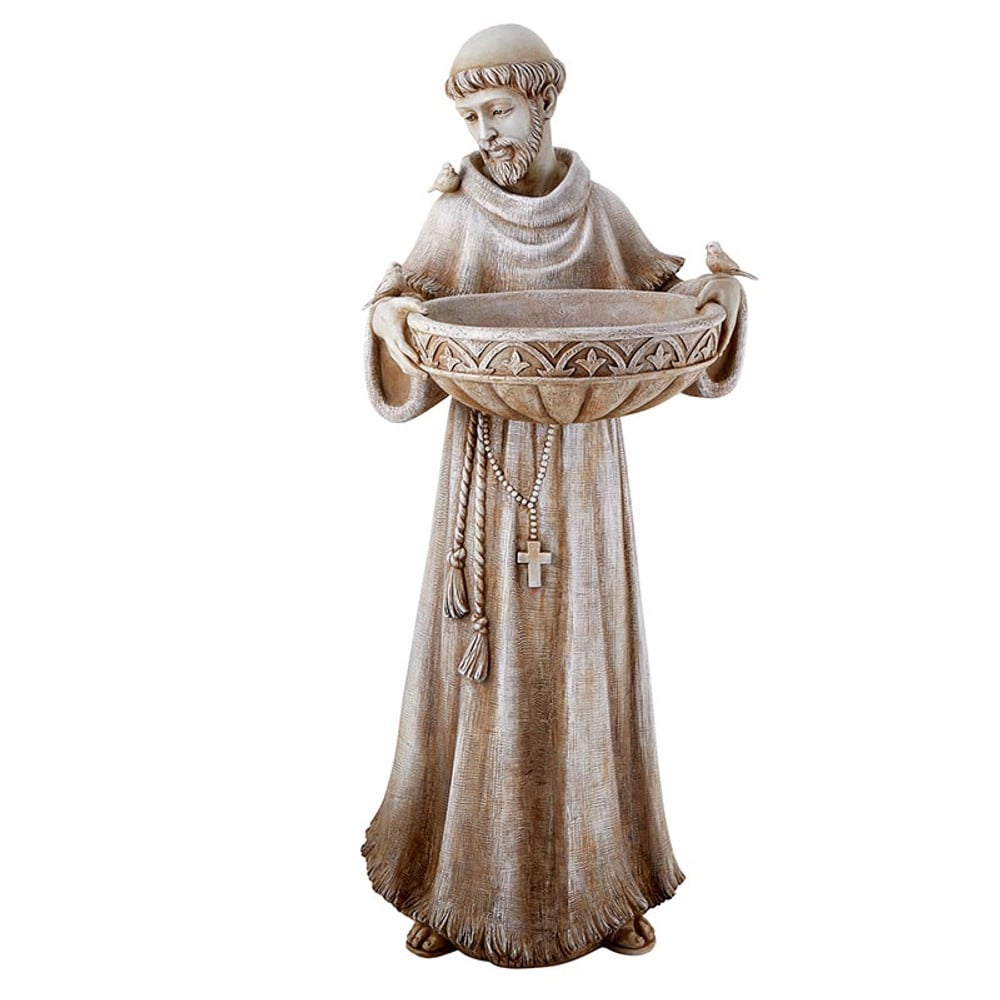 Picture of Christian Brands J0161 24 in. St. Francis Bird Bath & Feeder
